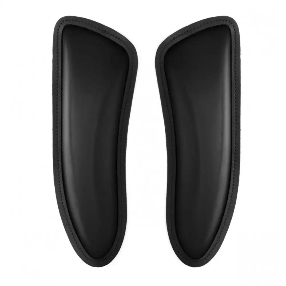 Black leather car seat armrest pads with stitched edges for whitaker jws05bo6 dressage front blocks