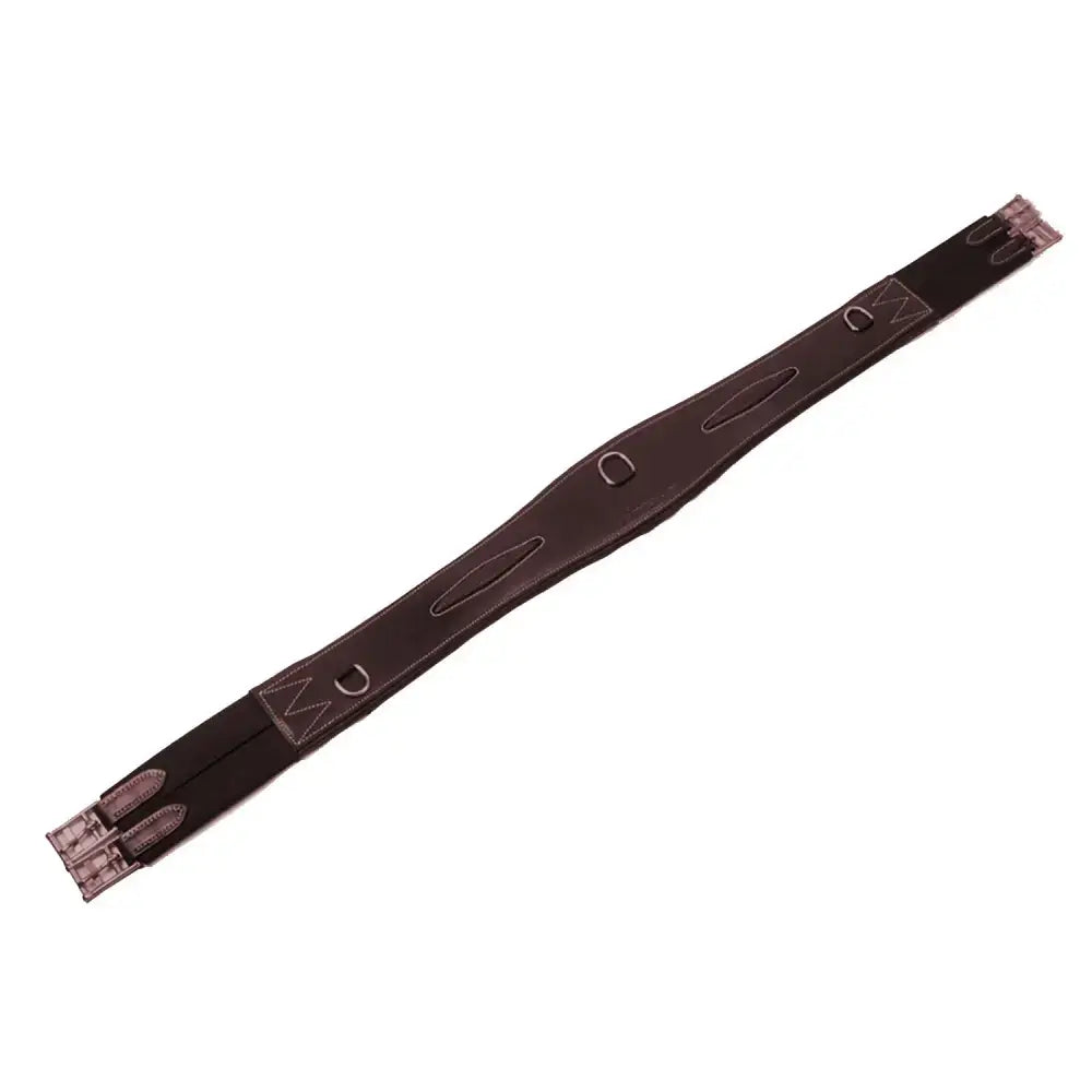 Brown leather whitaker lw073 chicago straight girth with reinforced stitching and metal hardware havana girth style