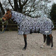 Whitaker R236 Marwell Fly Rug Zebra 4'3" Black/White Fly Rugs