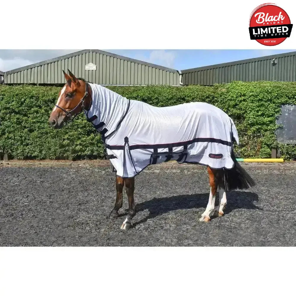 Whitaker Rastrick Fly Rug Mesh 4'3" White Fly Rugs