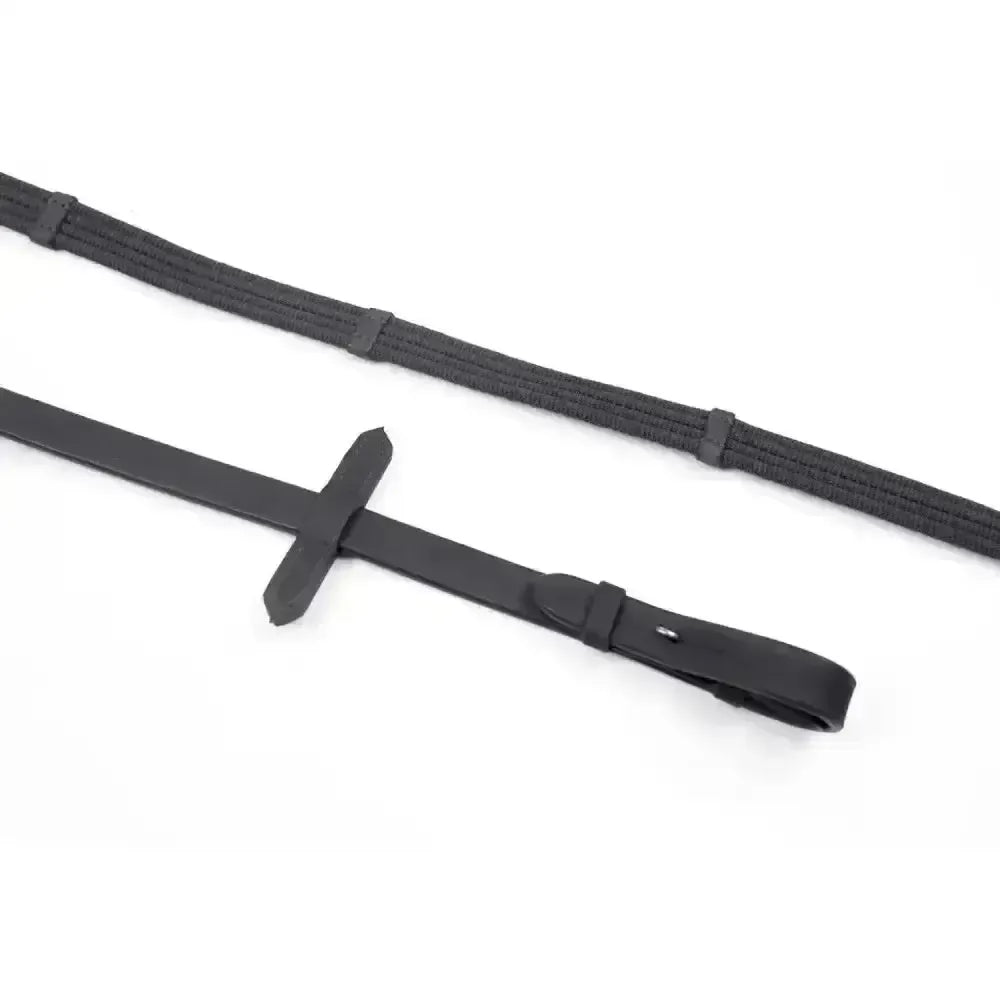 Whitaker Ready To Ride Webbed Reins Pony Black Reins