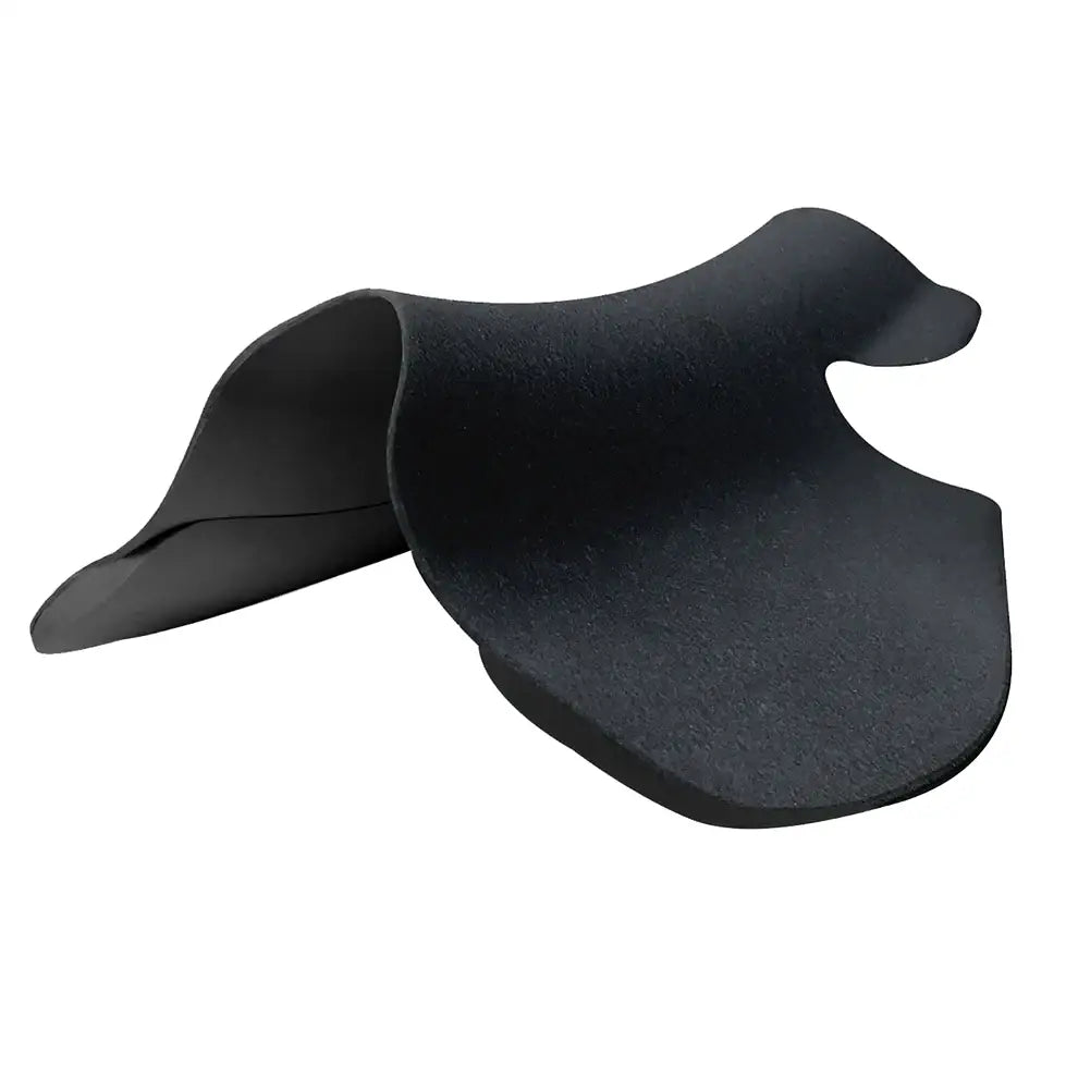 Black wintec half riser comfort pad front with smooth anatomically shaped ergonomic saddle design