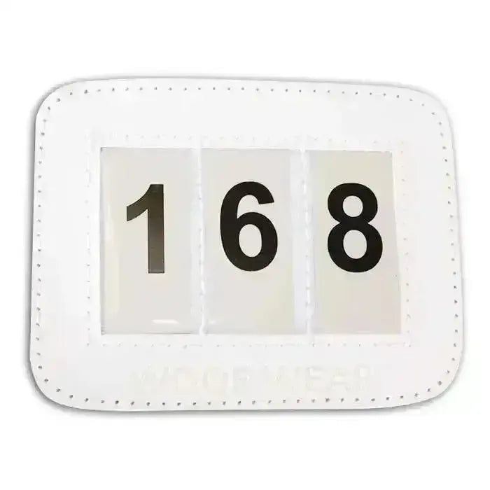 Woof Wear Bridle Number Holder White Competition Accessories