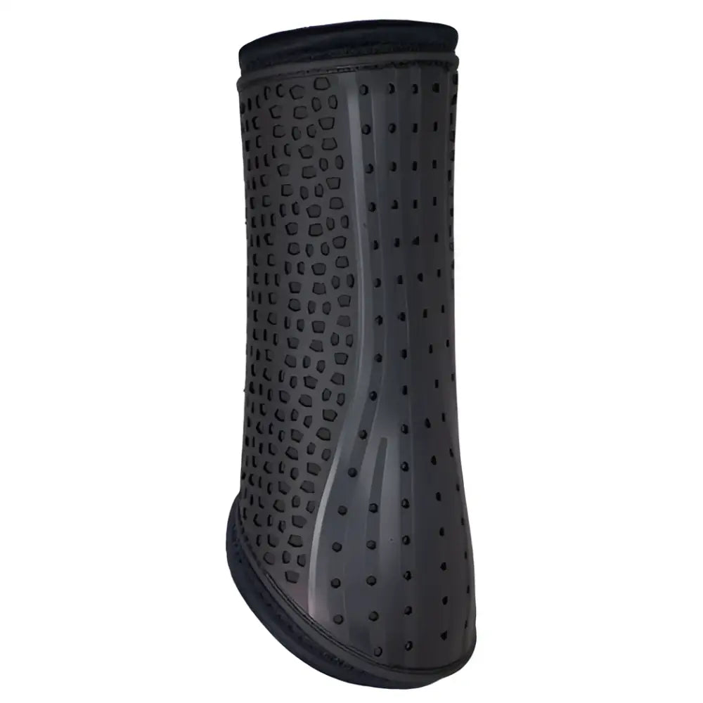 Black rubber woof wear ivent hybrid boot with breathable mesh, textured grip, and reinforced stitching for horse protection