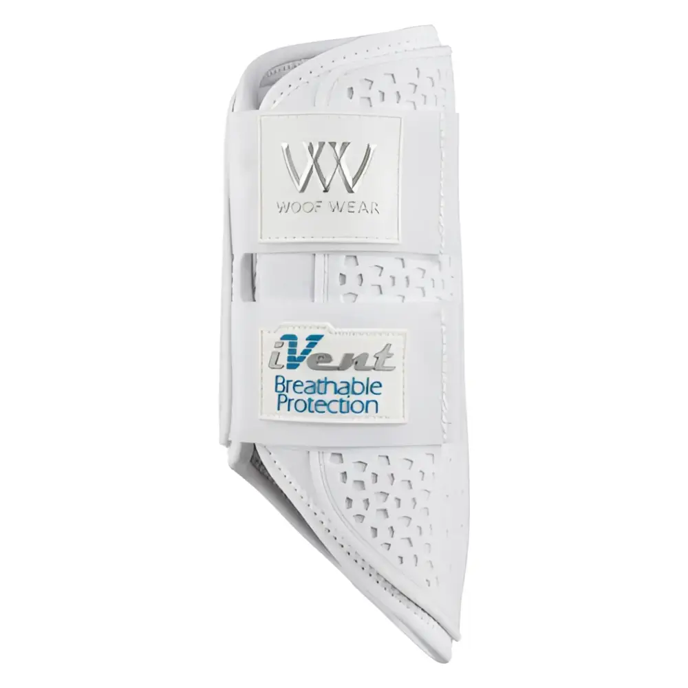 White woof wear ivent hybrid boot with breathable mesh and perforated design for ventilated horse protection