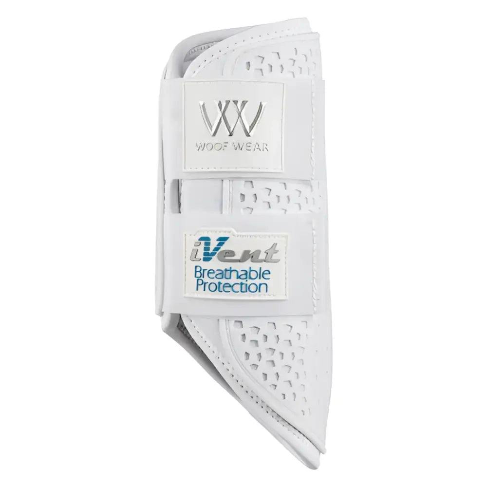 White woof wear ivent hybrid boot with perforated breathable mesh design for comfortable horse leg protection