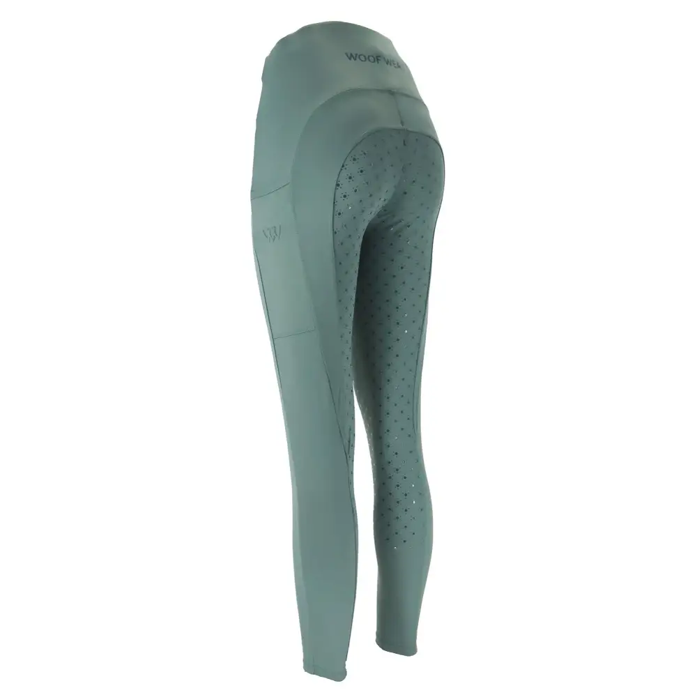 Woof Wear Original Lite Riding Tights Sage Green UK06 Riding Tights
