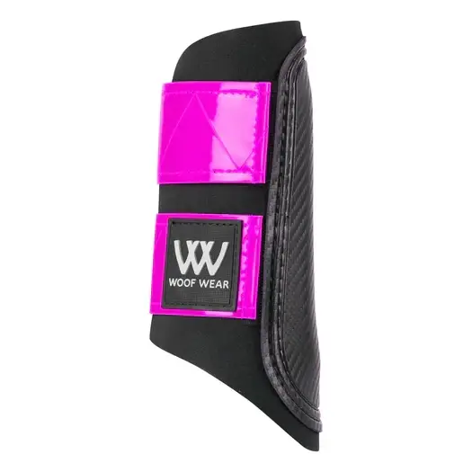 Woof Wear Reflective Club Boot Brushing Boots For Horses Hi Viz Pink X Small Brushing Boots