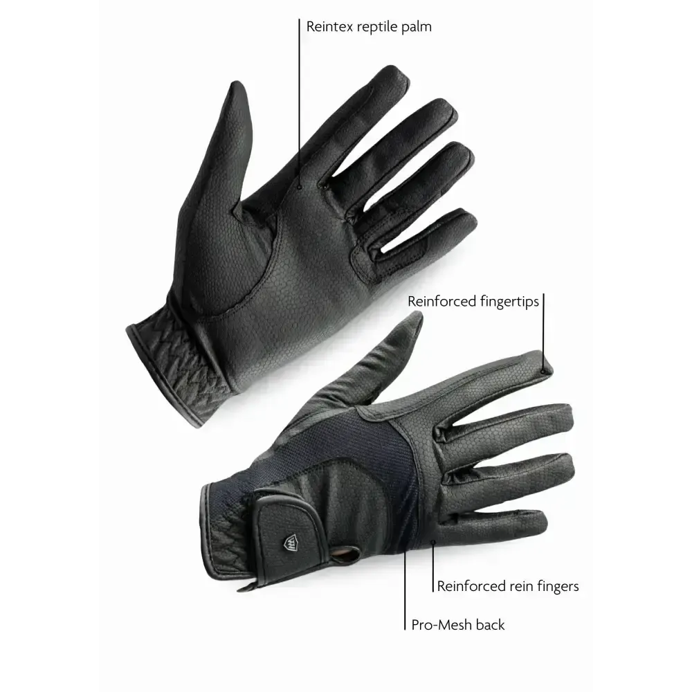 Woof Wear Reintex Mesh Riding Glove Black 6 Riding Gloves