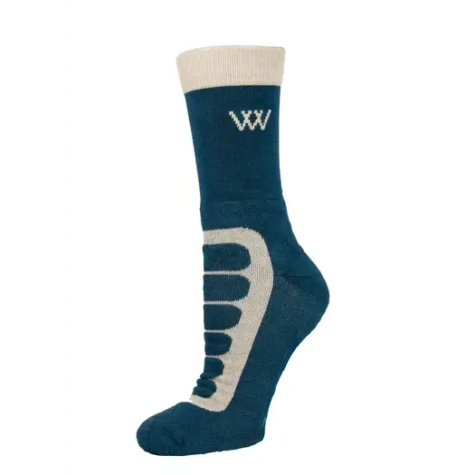 Woof Wear Short Bamboo Tech Riding Sock Petrol Stone Small Socks