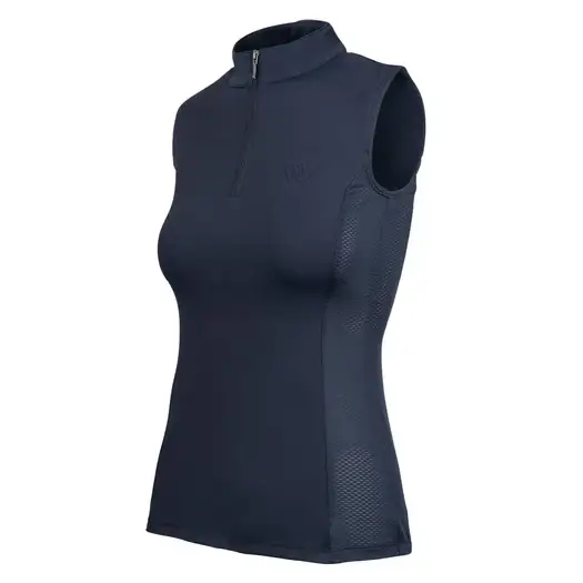Woof Wear Sleeveless Tech Riding Shirt Navy UK06 Sleeveless Tops