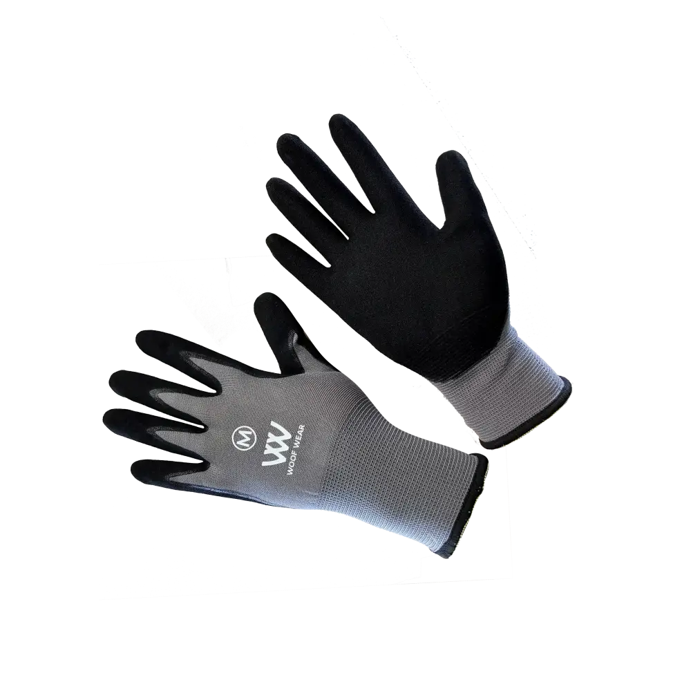 Woof Wear Summer Yard Glove Black Grey Small Yard Gloves