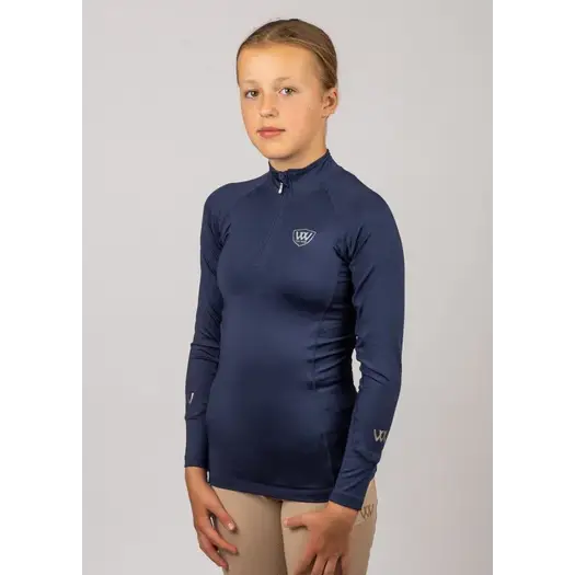 Woof Wear Young Rider Tech Shirt Black Junior Xtra Small Base Layers