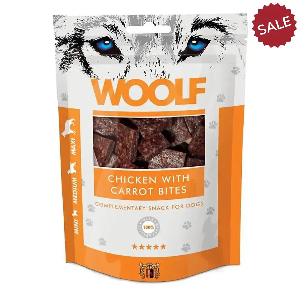 Woolf Chicken With Carrot Bites 100g Dog Treats