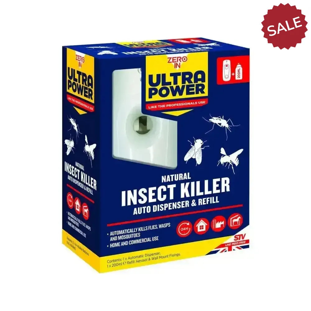 Zero In Ultra Power Flying Insect Killer Auto Dispenser WITH Refill Pest Control