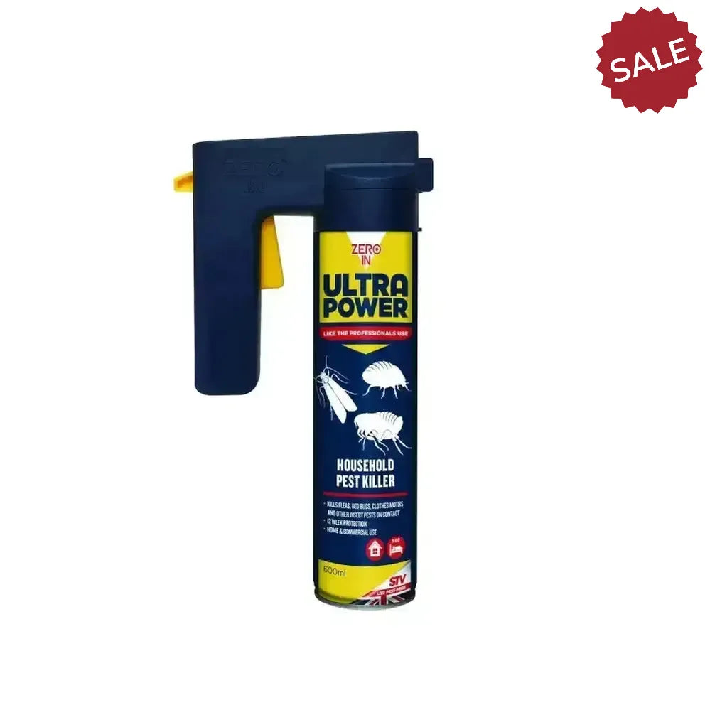 Zero In Ultra Power Household Pest Killer 600 ml trigger aerosol Pest Control