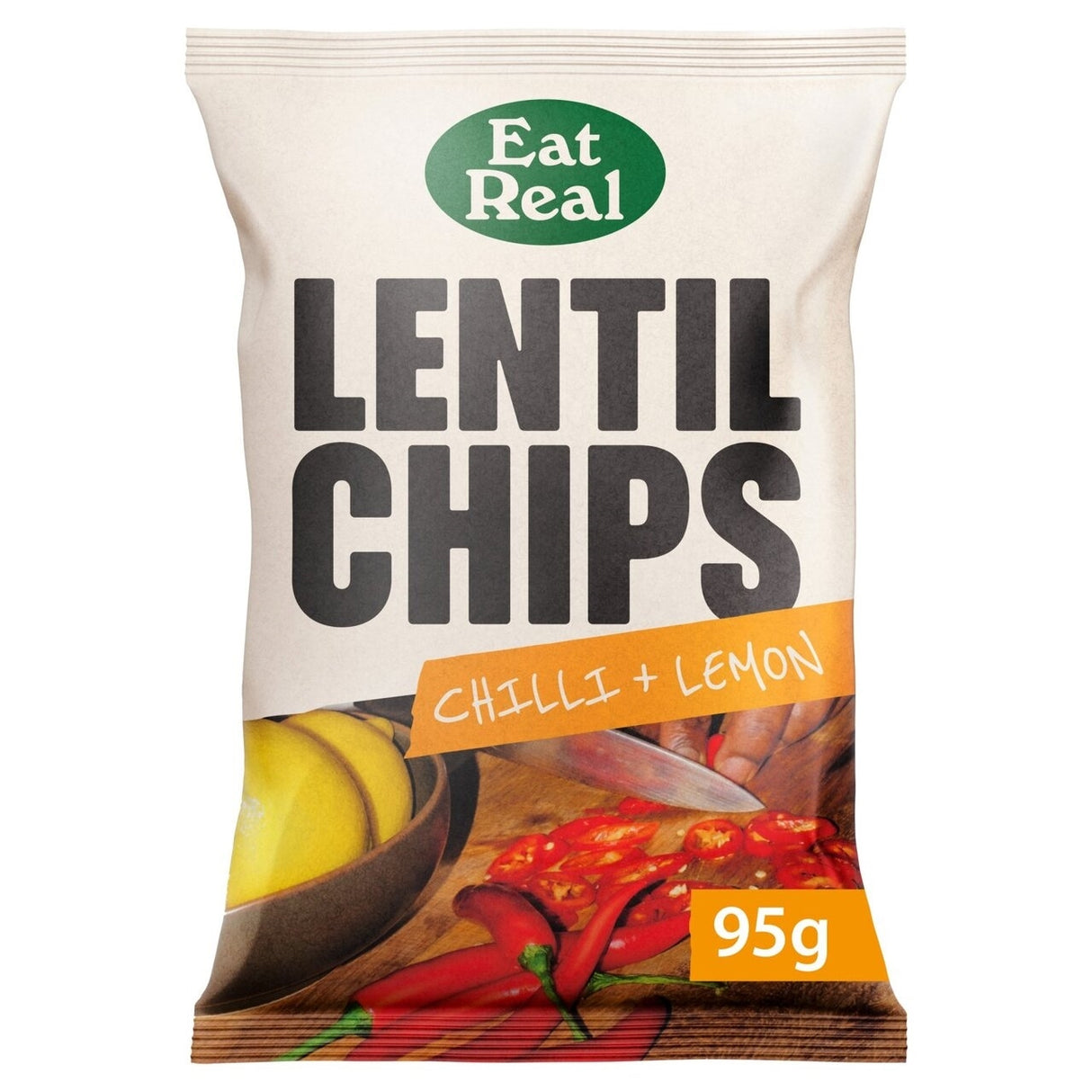 Eat Real Lentil Chilli & Lemon 95g