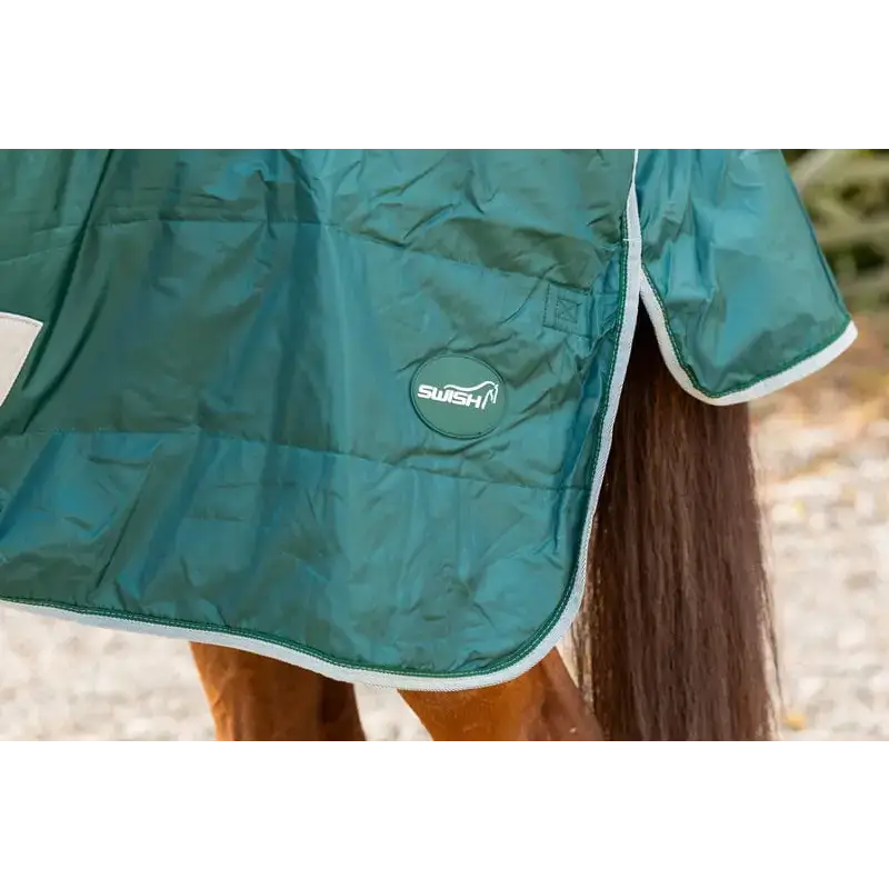 Swish 100g Stable Rug With Detachable Neck - Hunter Green 4'3 Stable Rugs