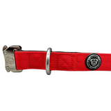 2.5cm Nylon BTactical™ Collar | Citrus Red Small Dog Collar