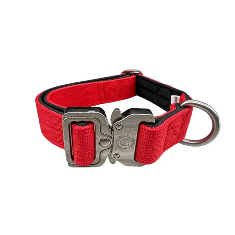 2.5cm Nylon BTactical™ Collar | Citrus Red Small Dog Collar