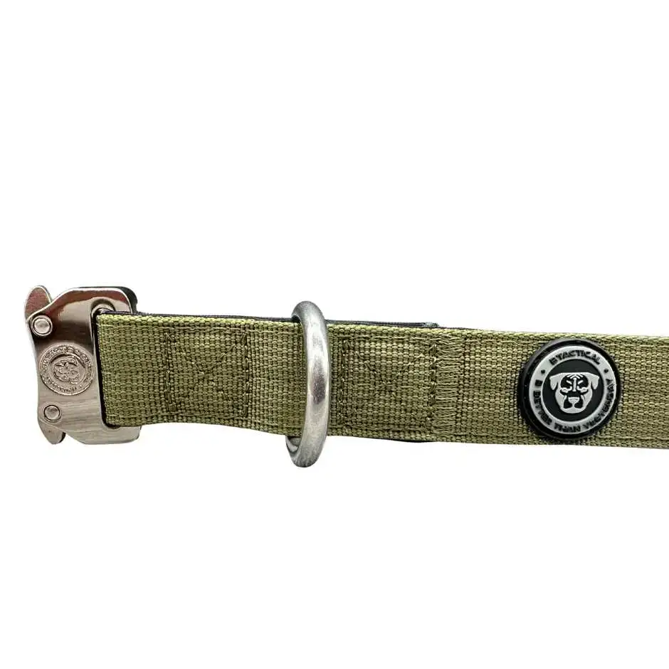 2.5cm Nylon BTactical™ Collar | Khaki Green Small Dog Collar