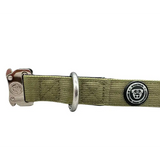 2.5cm Nylon BTactical™ Collar | Khaki Green Small Dog Collar