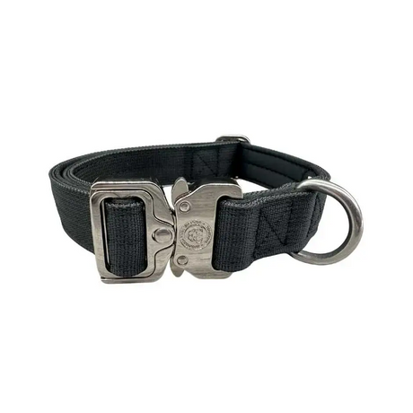 2.5cm Nylon BTactical™ Collar | Midnight Black Small Dog Collar