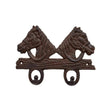 2 Horse Coat Hooks In Strong Cast Iron Perry Equestrian Gifts Barnstaple Equestrian Supplies