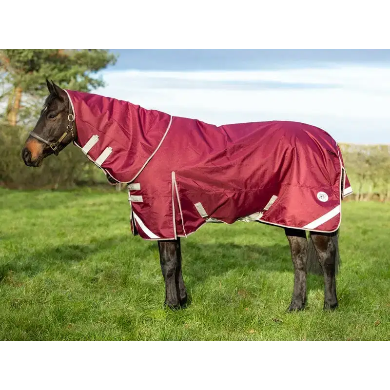 Swish 200G Detachable Neck Turnout Rug - Burgundy 4'3 Turnout Rugs