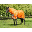 Swish 200G Detachable Neck Turnout Rug - Orange 4'3 Turnout Rugs