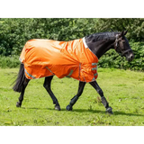 Swish 200G Detachable Neck Turnout Rug - Orange 4'3 Turnout Rugs