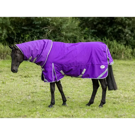 Swish 360g Turnout Rug With Detachable Neck - Purple 4'3 Turnout Rugs