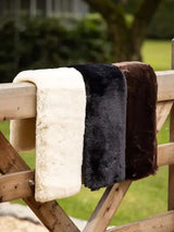 LeMieux Simuwool Dressage Slip On Girth Sleeve Natural One Size Natural Girth Covers