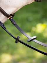 LeMieux Rubber Martingale Stoppers Black One Size Black Rein Stops
