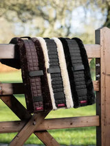 LeMieux Simuwool GP Girth Cover Black/Natural Medium Black/Natural Girth Covers