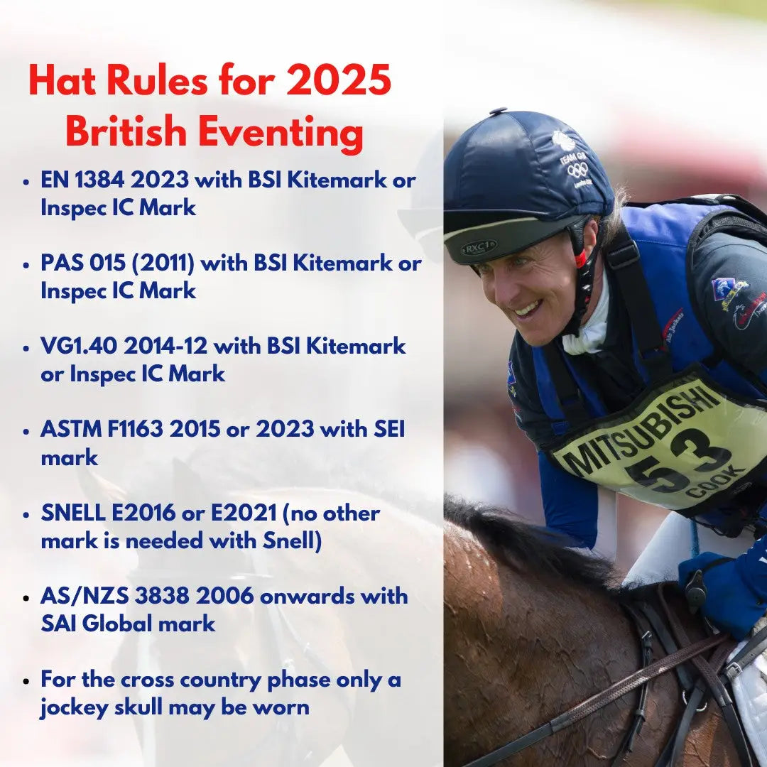 British Eventing 2025 Hat Rules