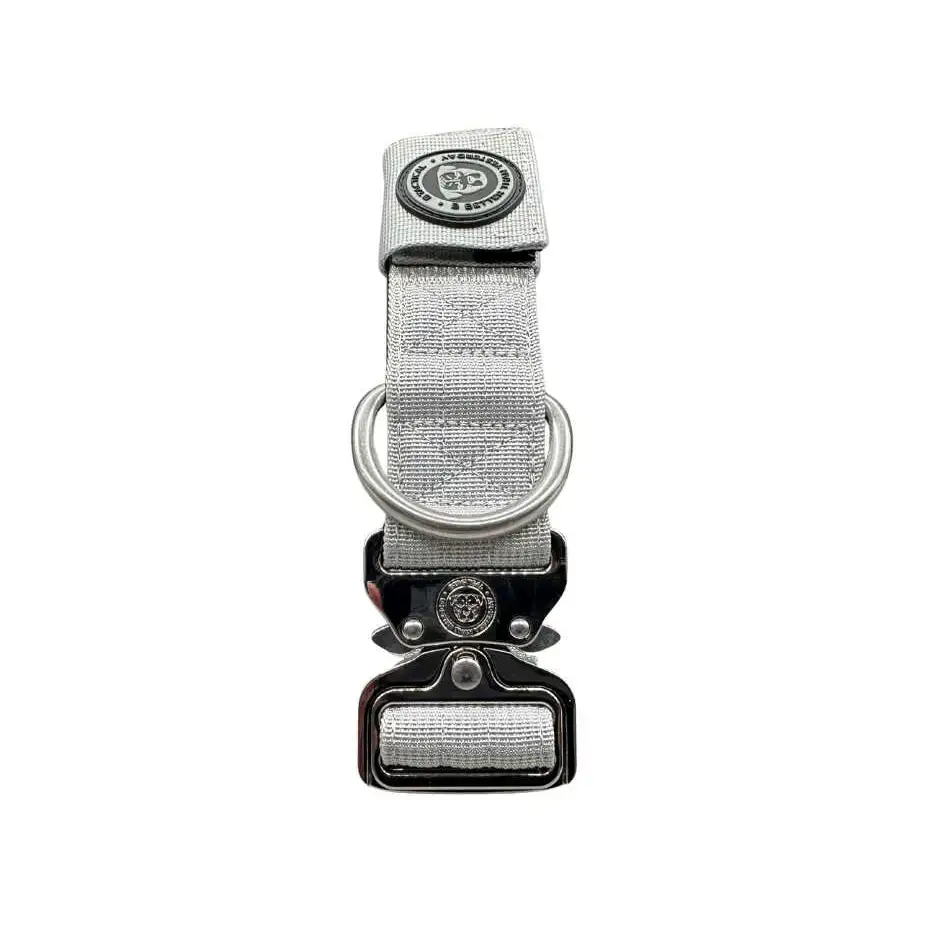 4cm Nylon BTactical™ Tracker Collar | Misty Grey Small Dog Collar