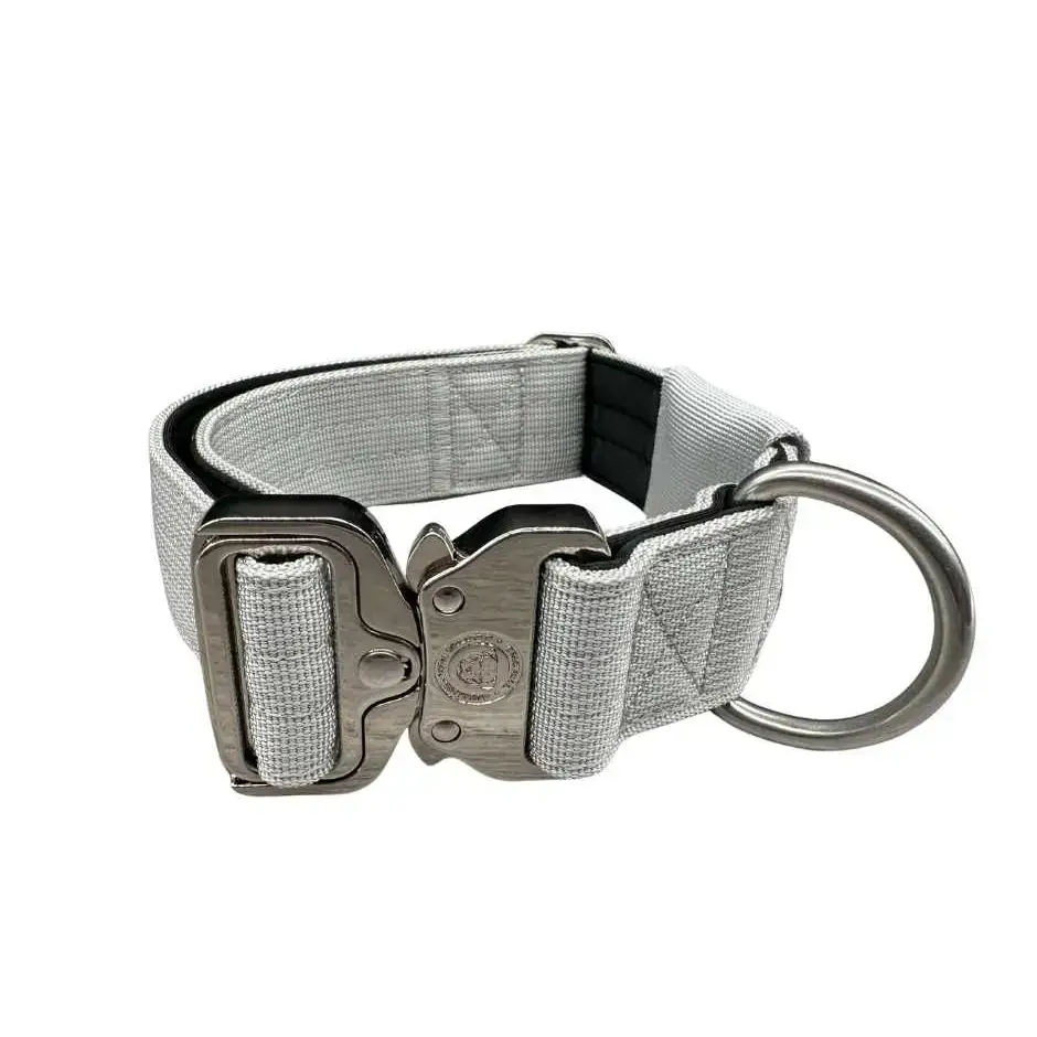 4cm Nylon BTactical™ Tracker Collar | Misty Grey Small Dog Collar