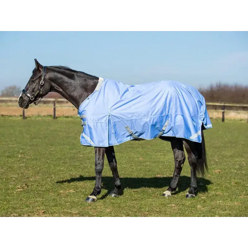 Swish 50g Detachable Neck Turnout Rug - Cornflower 4'3 Turnout Rugs