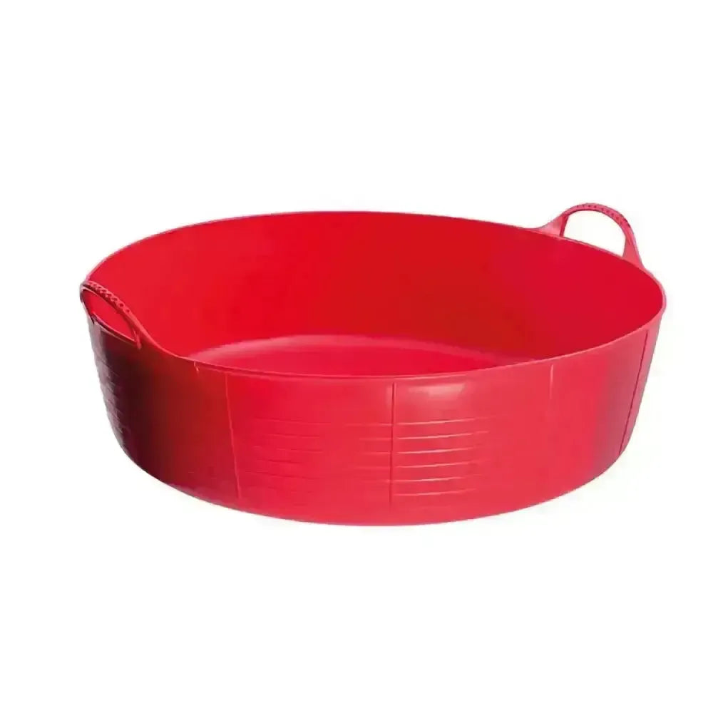 Red Gorilla Flexible Shallow Buckets 35L Large Red Buckets & Bowls