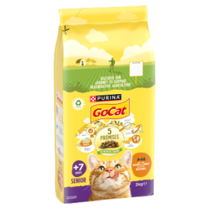 Go-Cat Senior Cat Food Chicken & Veg 2KG