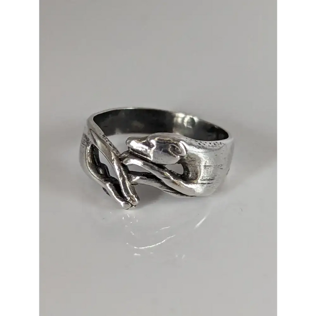 925 Silver Greyhound Ring – Handmade Elegant Dog Lover’s Band F Rings