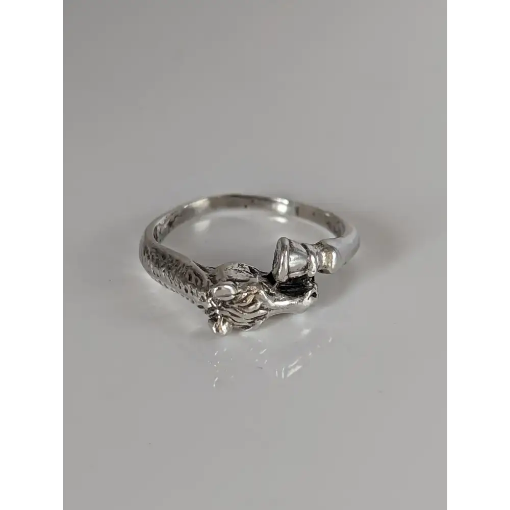 925 Silver Horse Head & Hoof Ring – Equestrian Gift for Him or Her F Rings