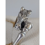 925 Silver Horse Head & Hoof Ring – Equestrian Gift for Him or Her F Rings