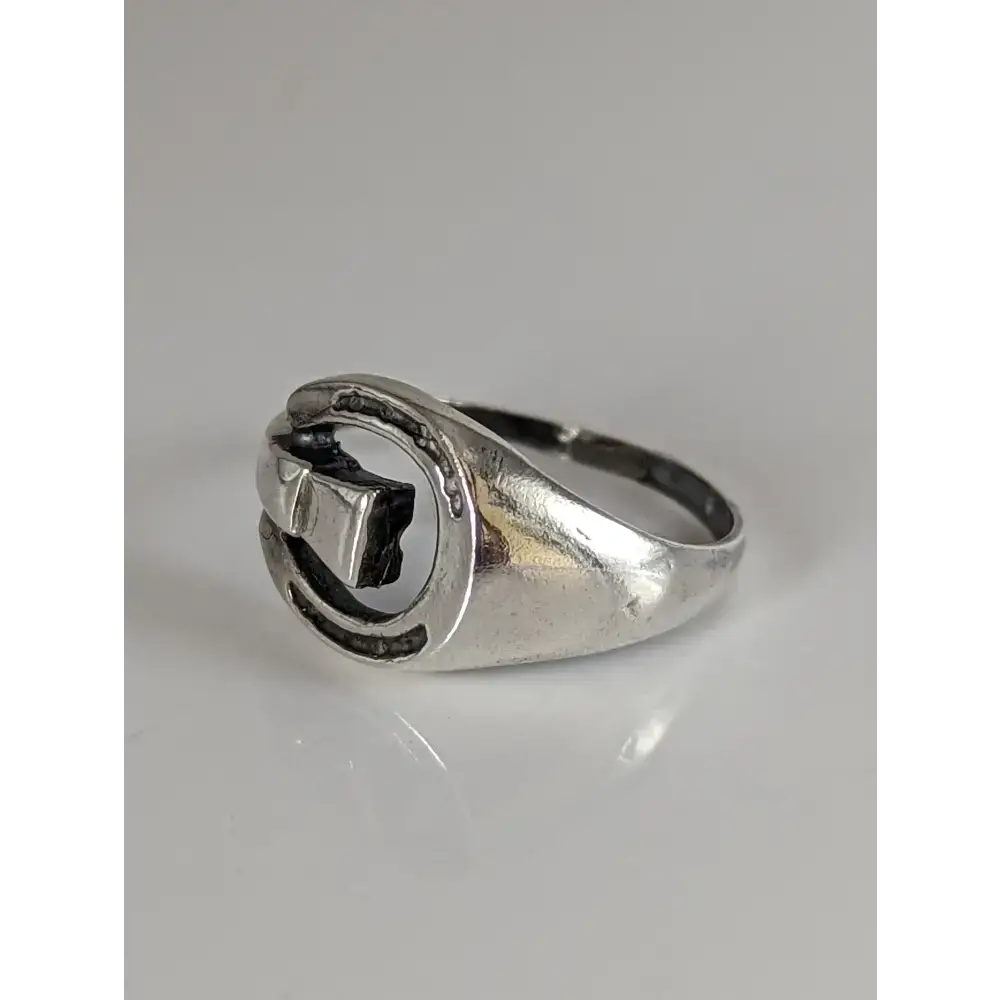 925 Silver Horseshoe Ring – Equestrian Symbol & Gift for Him or Her G Rings