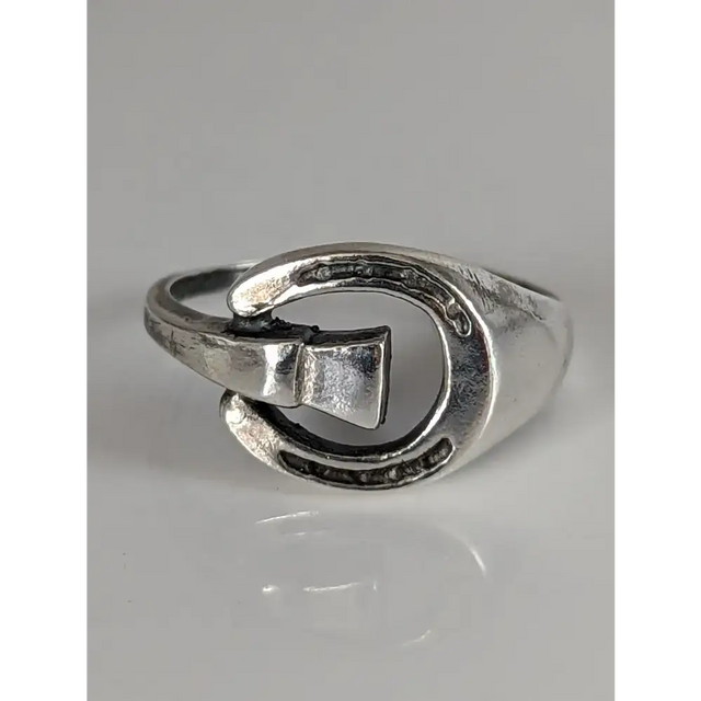 925 Silver Horseshoe Ring – Equestrian Symbol & Gift for Him or Her G Rings