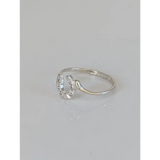 925 Silver Horseshoe Ring with Zirconia – Lucky Equestrian Gift E Rings