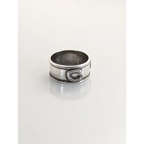 925 Silver Horseshoes Band – Handmade Equestrian Ring for Him or Her G Rings