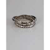 925 Silver Interlinking Bands Ring – Handmade Equestrian Jewellery by Silver Steed G Rings
