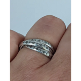 925 Silver Interlinking Bands Ring – Handmade Equestrian Jewellery by Silver Steed G Rings